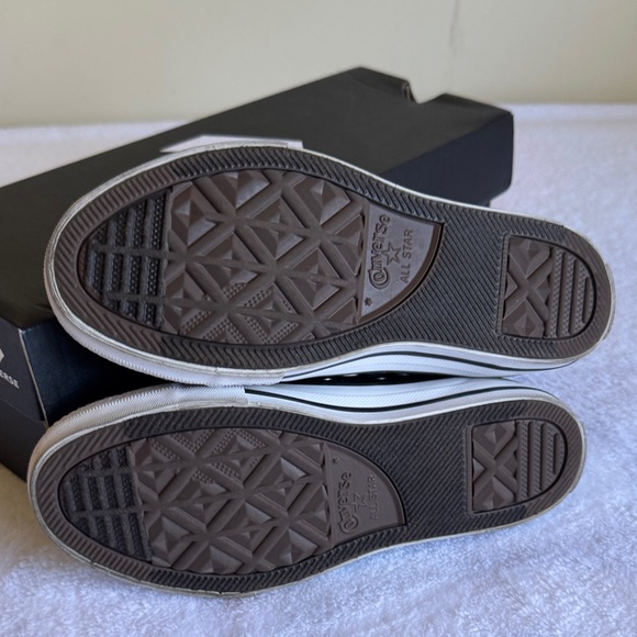 Converse Kids Black and White High-Top Sneakers - Picture 3 of 5